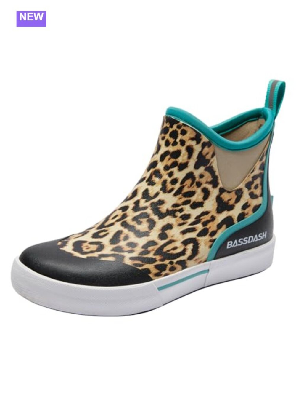 Women's 4.5" Waterproof Ankle Deck Rain Boots Non-Slip Rubber